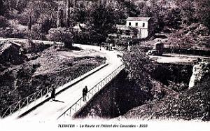 Tlemcen - Route et Hotel des Cascades - 1910